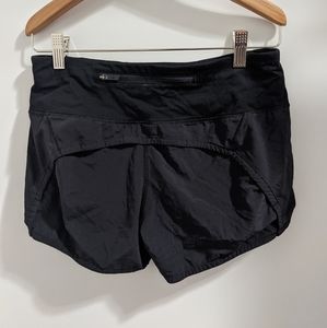 Lululemon black run times shorts